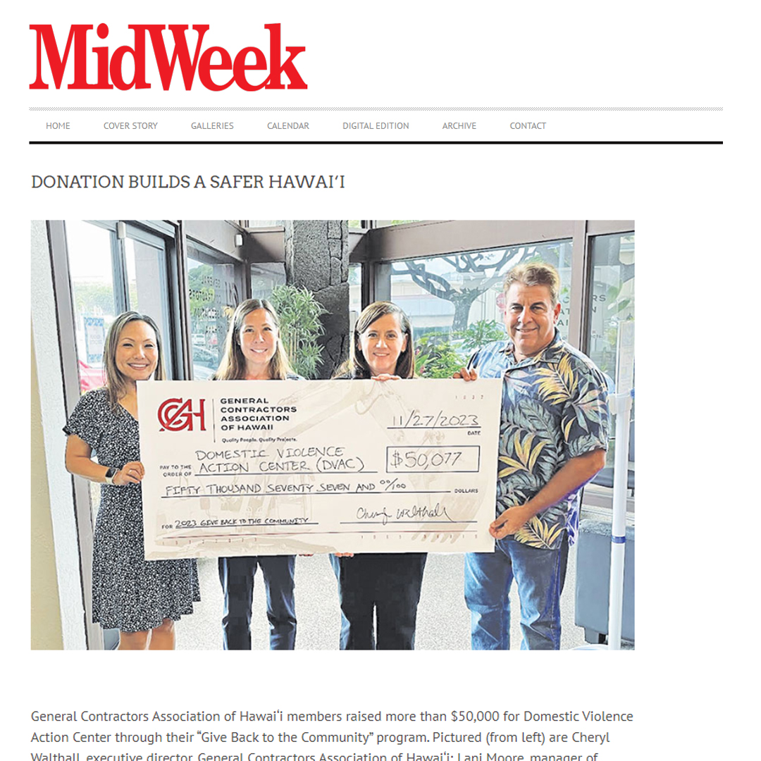 Check out the GCA's Give Back to the Community donation photo with the @dvachawaii in this week's @MidWeekHawaii Hotshots section! 
midweek.com/hot-shots-1-3-…
-
In just about three months, members of the General Contractors Association... 
gcahawaii.org/give-back-to-t…
-
#Midweek #DVAC