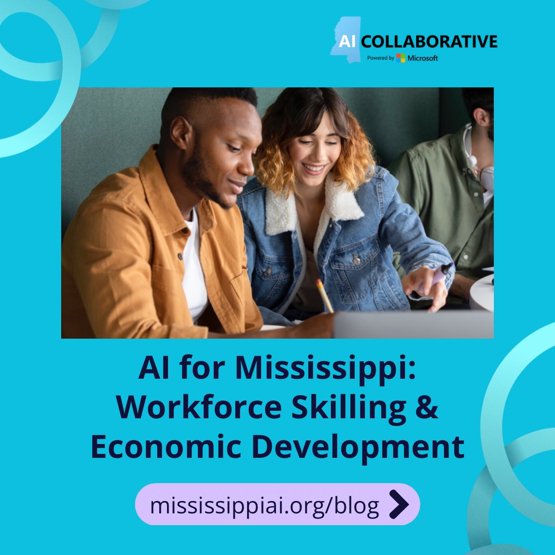 msaicollab's tweet photo. AI: A catalyst for economic growth in Mississippi. Explore its impact with us. #economicgrowth #ai4ms #ai4all 

https://t.co/AuyKfyWymy https://t.co/pUCZr3BzpW