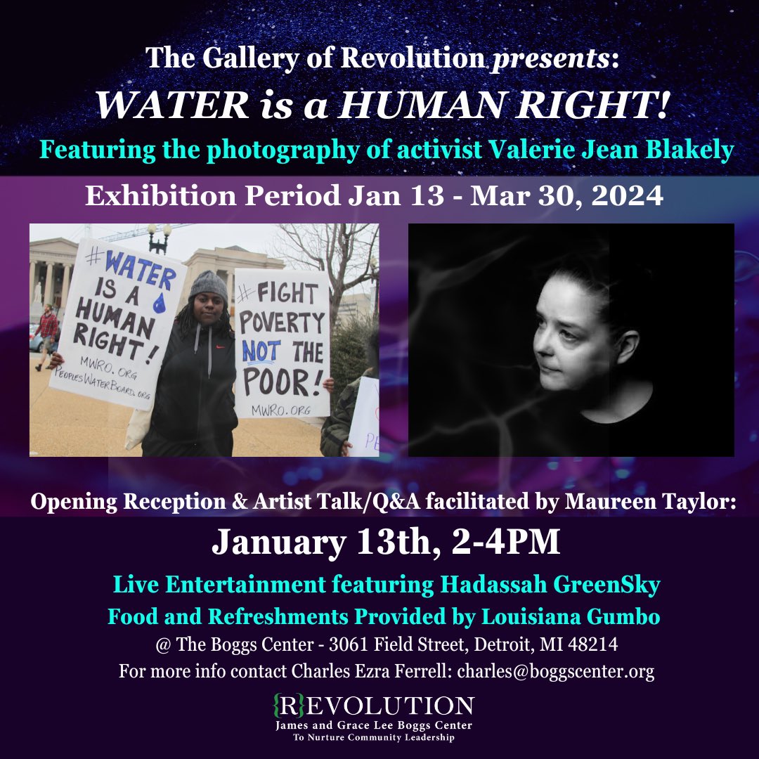 RiverwiseDet's tweet image. Save the date! #WaterIsAHumanRight