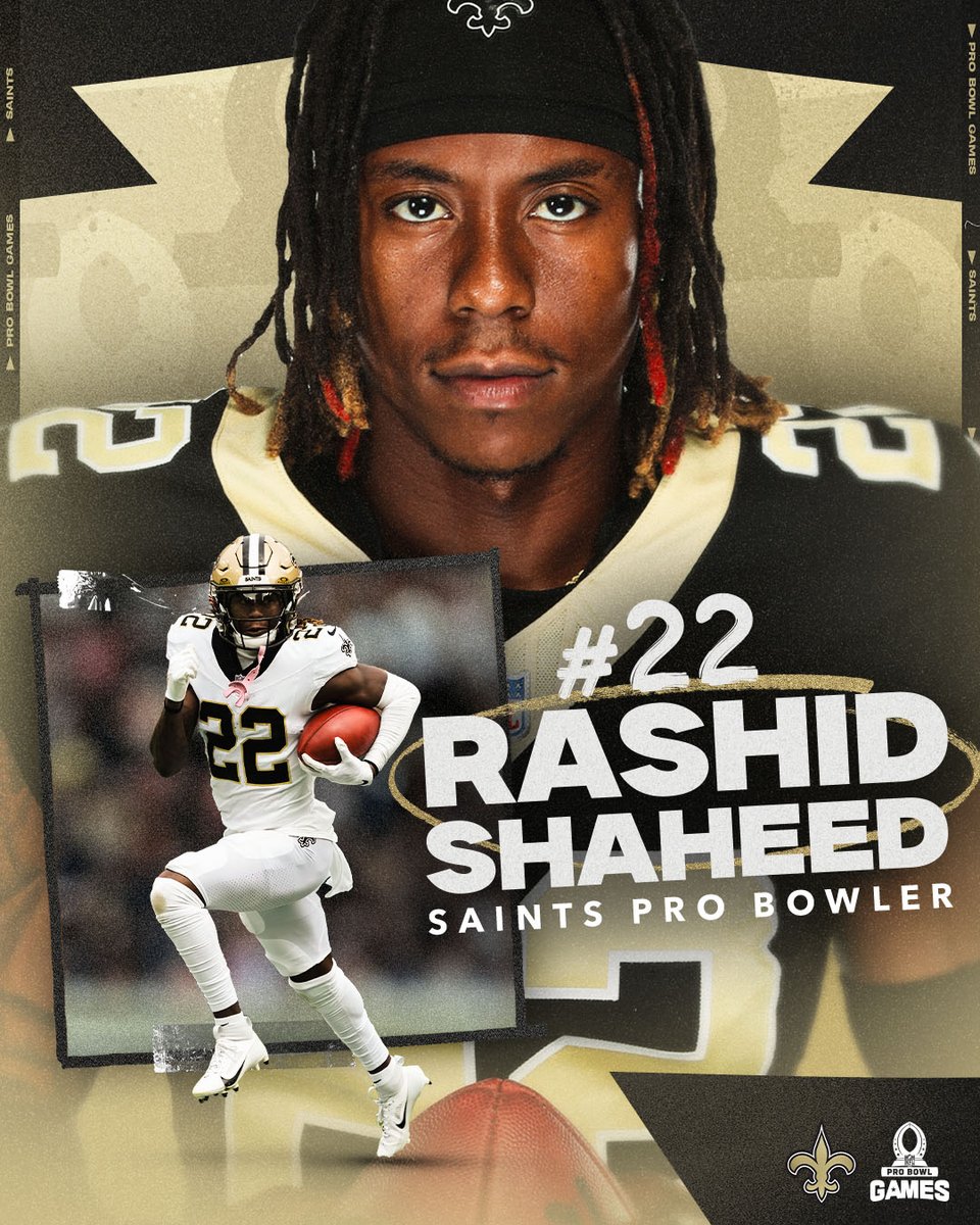 Congrats to @RashidShaheed on being named a Pro Bowler!!! 🔥 #Saints | #ProBowlGames