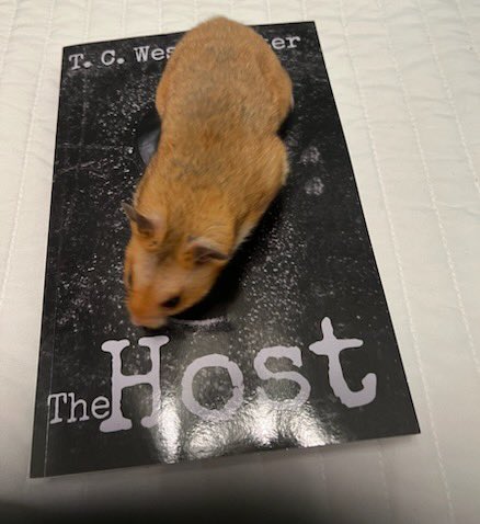 TCWestminster's tweet photo. A reader sent these pics and said:

Honey and I are reading a new book! It's full of suspense but Honey said it's ok he stays up all night anyway lol  We love the Host! #storytimewithHoneyandtheHost

Sorry guys, Honey is my new favorite reader!
https://t.co/GhHWBui5wf https://t.co/PvSQyrUNyR
