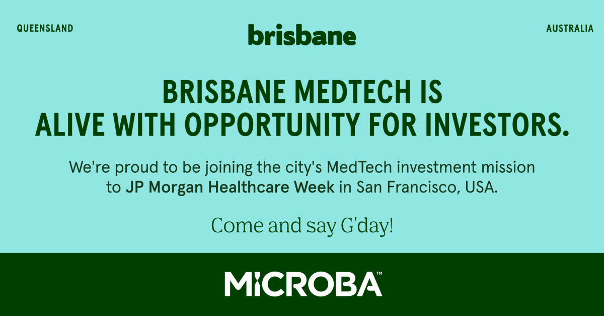 Microba is looking forward to #JPM24 in San Francisco next week! Alongside the @QldGov and @Brisbane_EDA, we’re proud to represent Brisbane as a leading destination for technology and innovation in the health sector. #alivewithopportunity Learn more: loom.ly/68x9bjA