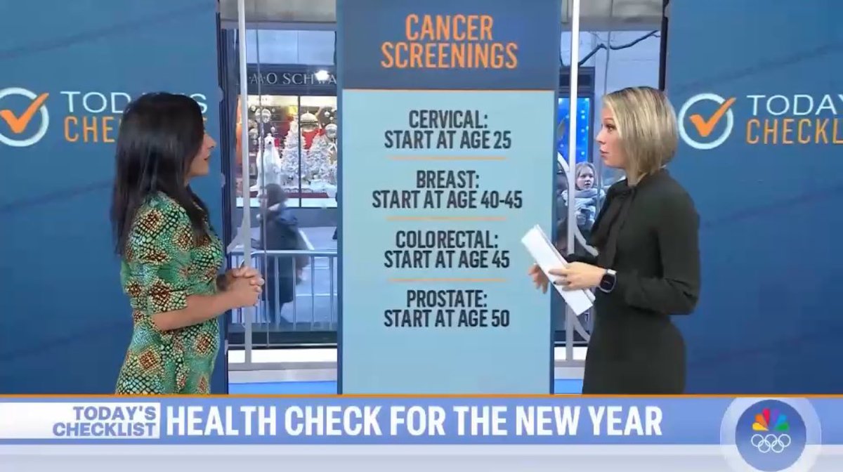 We appreciate @TODAYshow for raising awareness of cancer screenings. However, we would have loved to have seen #lungcancer included. Lung cancer is the deadliest cancer. But only 4.5% of high risk Americans are getting screened. We need a segment on lung cancer screening! #LCAM🤍