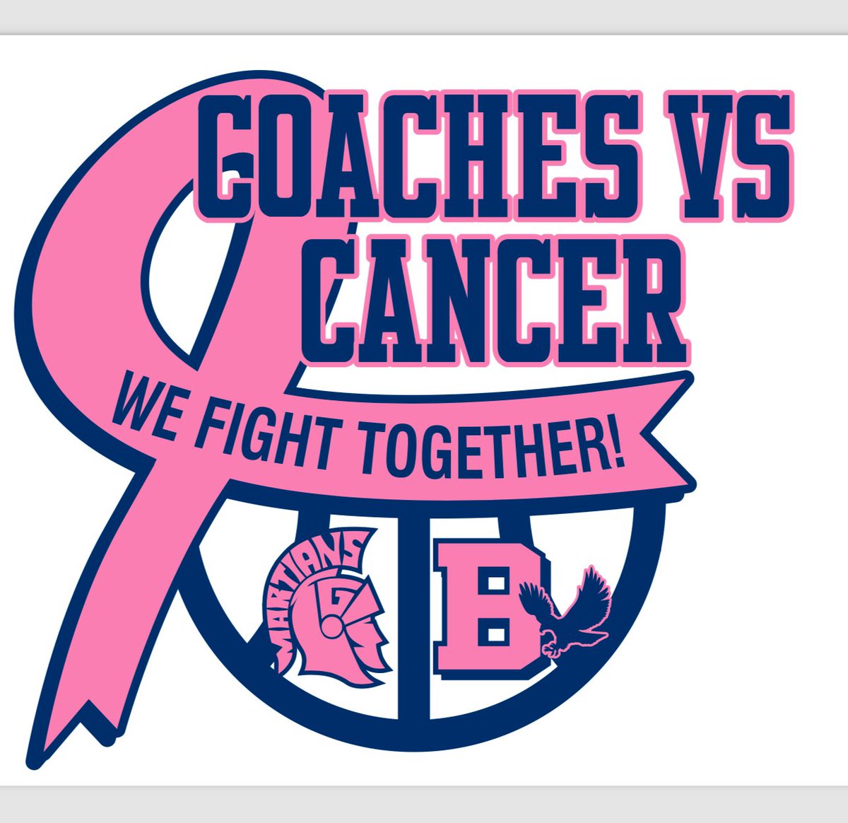 The Coaches vs Cancer game (girls and boys) will be Friday, January 12th at Goodrich. Shirts will be on sale at lunches starting Thursday, January 4th. Shirts were designed by a student and will be $15 each. All proceeds will be used to help a Goodrich family battling cancer.