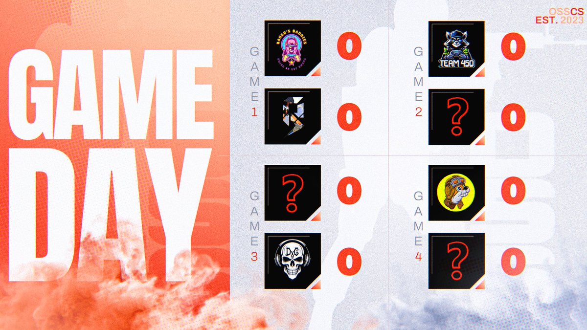 OSSCSLeague's tweet photo. 7 Matches Tonight!
@PRSGamingGG vs #BangosBaddies - 8:30PM EST
#T450 vs #Dem - 8:30PM EST
#Nezumi vs #DeathXGamers - 9:00PM EST
#Mock vs #Bucce - 9:00PM EST
@AmpedEsportNA vs @NuToriousGG - 9:00PM EST
#Skyline vs @AuraGEsports - 9:00PM EST
#KOTN vs #FBH - 9:30PM EST
#OSSCS https://t.co/8WBlCkVvdH
