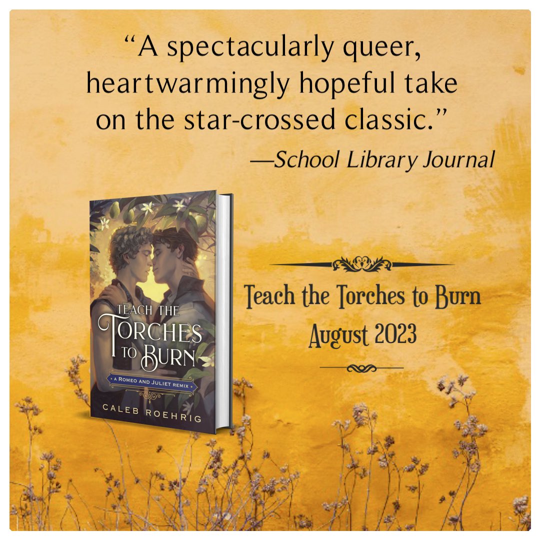 SURPRISE!! Another review for TEACH THE TORCHES TO BURN is in, this time from @sljournal, and they call it “an essential purchase for all teen collections.” So when I repeat that a lot, just know it’s a direct quote! AMZ: amazon.com/Teach-Torches-… IND: bookshop.org/p/books/teach-…
