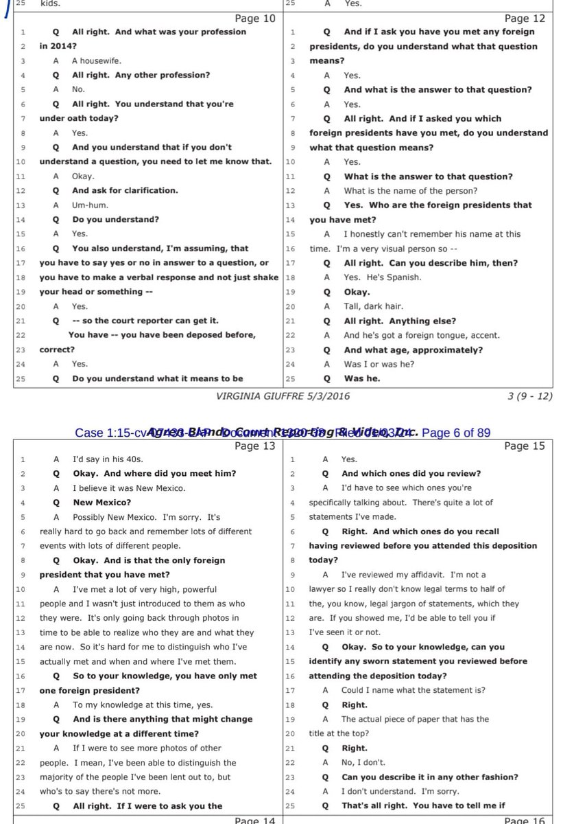 DonIzquierdo_'s tweet image. 🚨ATENCIÓN: Se acaba de revelar a nivel mundial el testimonio de Virgina Giuffre, víctima de tráfico sexual y abuso desde los 16 años. Una víctima de la lista Epstein que revela un encuentro con un presidente extranjero de acento español, alto y con cabello oscuro. Podríamos…