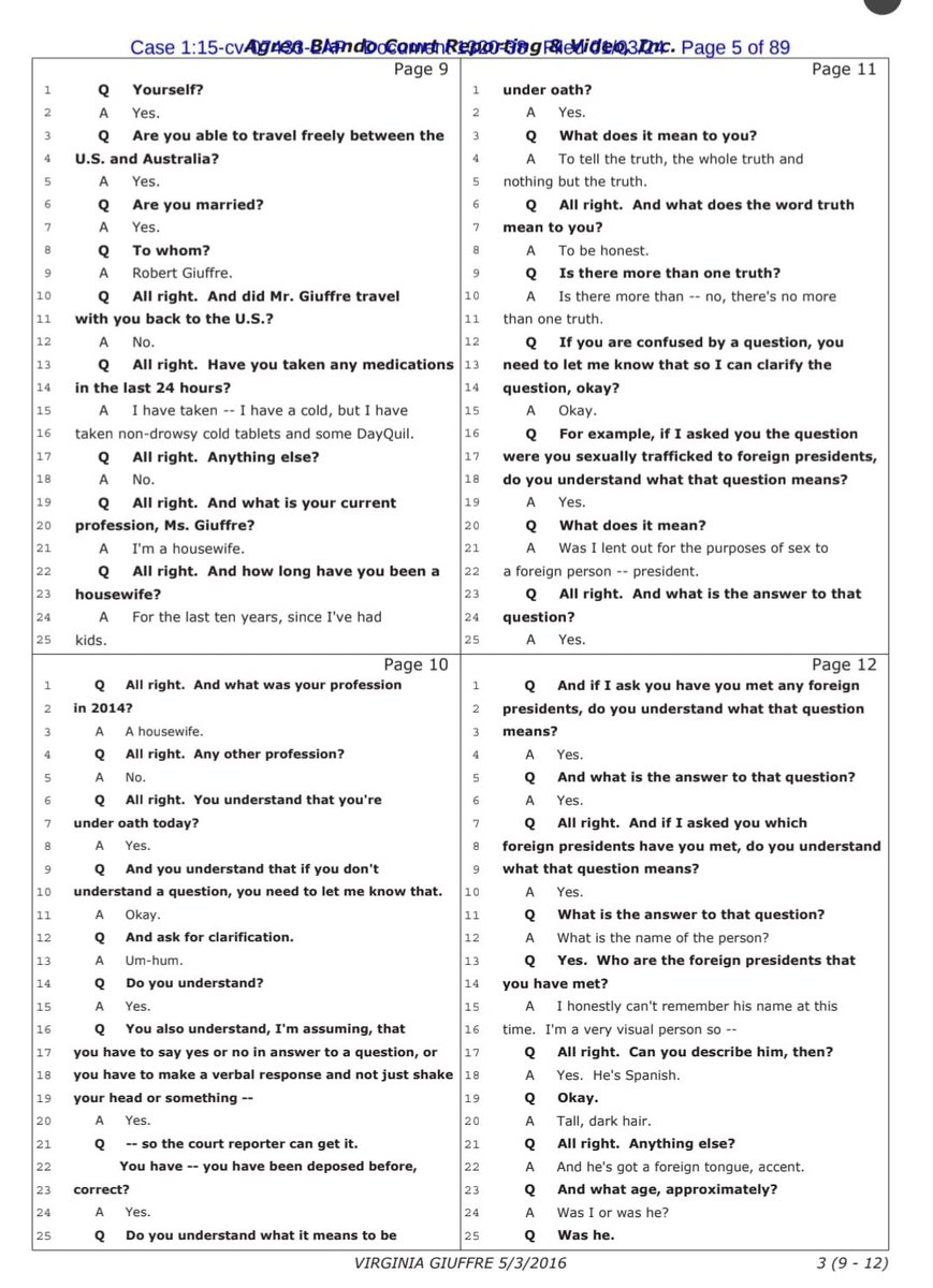 DonIzquierdo_'s tweet image. 🚨ATENCIÓN: Se acaba de revelar a nivel mundial el testimonio de Virgina Giuffre, víctima de tráfico sexual y abuso desde los 16 años. Una víctima de la lista Epstein que revela un encuentro con un presidente extranjero de acento español, alto y con cabello oscuro. Podríamos…