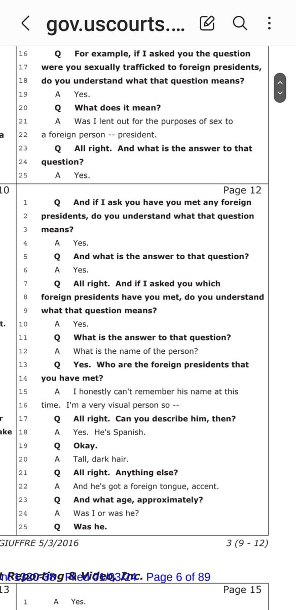 DonIzquierdo_'s tweet image. 🚨ATENCIÓN: Se acaba de revelar a nivel mundial el testimonio de Virgina Giuffre, víctima de tráfico sexual y abuso desde los 16 años. Una víctima de la lista Epstein que revela un encuentro con un presidente extranjero de acento español, alto y con cabello oscuro. Podríamos…