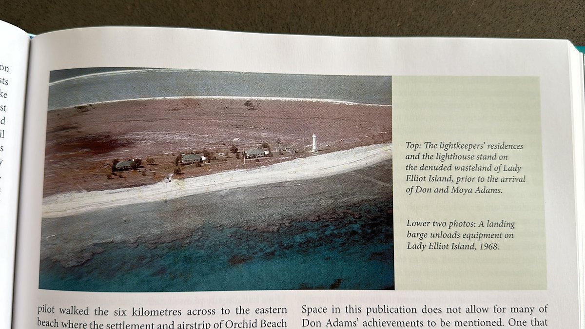 TJDean22's tweet photo. @7NewsWideBay @JamieTenikoff Well done @LadyElliotGBR  and the Gash family. I remember reading about how Lady Elliot Island was stripped of all vegetation and mined for guano in the 1800s in Lindsay Titmarsh’s book “Walking with History”. Great to see it returning to something closer to what it once was https://t.co/4cDoEGdJhl