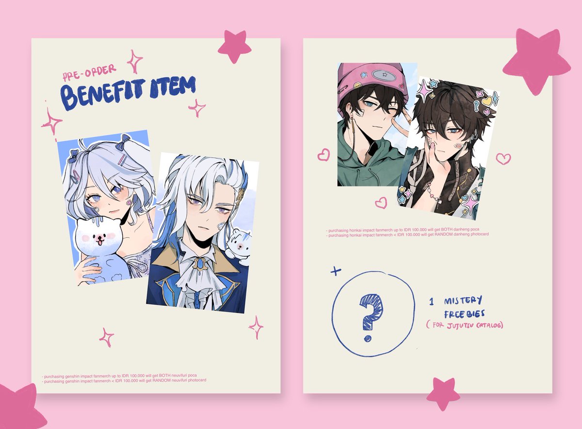 studihowl's tweet photo. [JKT GO🇮🇩]
GENSHIN IMPACT, HONKAI STAR RAIL, &amp; JUJUTSU KAISEN
by @6baji 

📍 JKT
📅 Closed on : 10/01/23, 15.00 (WIB).
💸 IDR 10,000~60,000/each
❌ Exclude. Local Shipping + Packing 

📦 https://t.co/B4QvFN4kxB

#warunganime #warungjjk https://t.co/DiyF5P4qPN