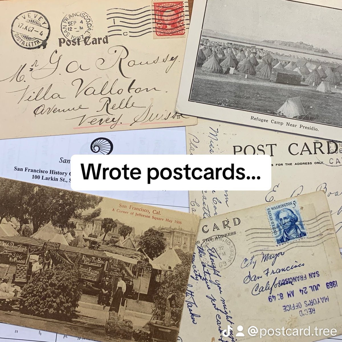 geopast's tweet photo. Come and check out @postcardtree and join us in our big, crazy goal to make every handwritten postcard searchable! https://t.co/DoDwGjDOVG #genealogy #history #family #ancestry #postcards #stories #grandpa #grandma https://t.co/lW4uq7I3VW