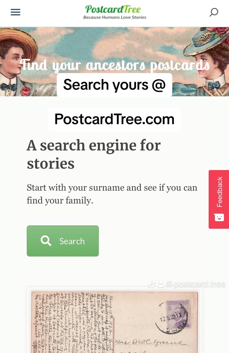 postcardtree's tweet image. Come and check out @postcardtree and join us in our big, crazy goal to make every handwritten postcard searchable! postcardtree.com #genealogy #history #family #ancestry #postcards #stories #grandpa #grandma