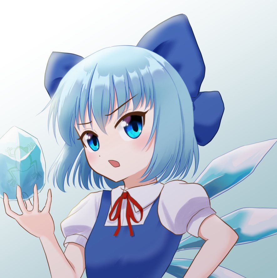 チルノ(東方Project) 「新年にチルノ 」|前原十把(ジッパ)@凍結解除！のイラスト