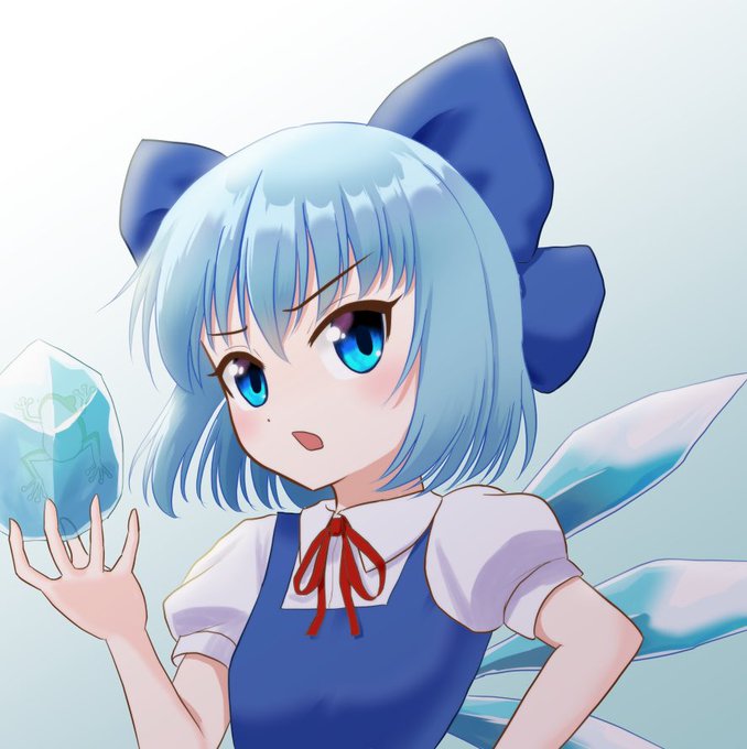 新年にチルノ 