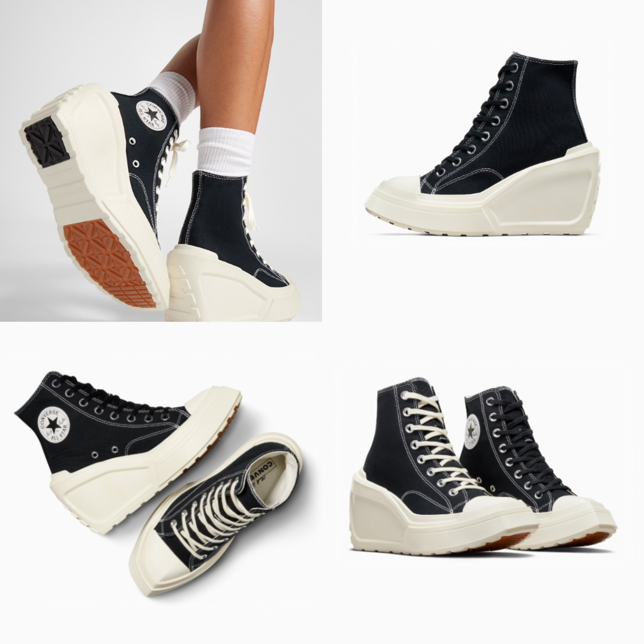 KzoneShop Open for Box Sharing on X Converse Deluxe Wedge Available Black Egglet Platform Saddle Black 6 755 Egglet 6 755 Platform Saddle 7 025 DOP 50 downpayment as you order balance after 15days