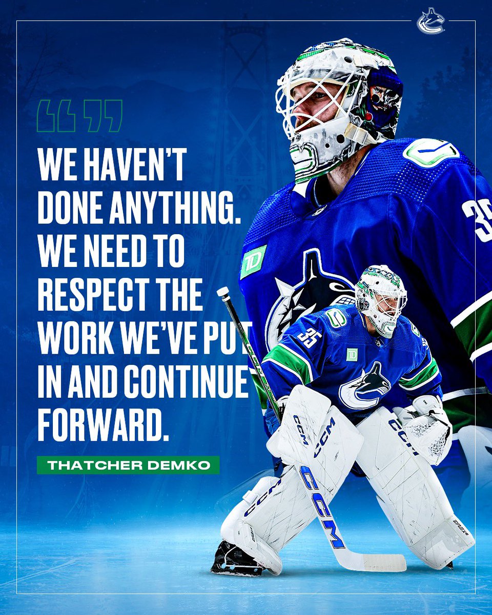 Canucks's tweet photo. Not satisfied yet. https://t.co/3BsryZDbJA