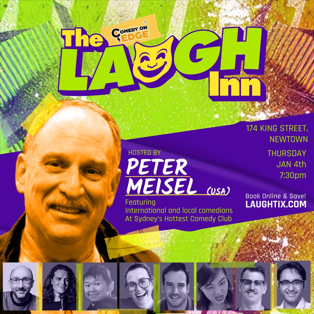 🎉 Killer Comedy this Thursday! Book now at LAUGHTIX.com! 🎉

#sydney #sydneynightlife #sydneycomedy #comedy #standup #improv #sydneythursday #newtown #innerwestsydney #innerwest #sydneythingstodo #sydneythings #sydneylocal #sydneyevents