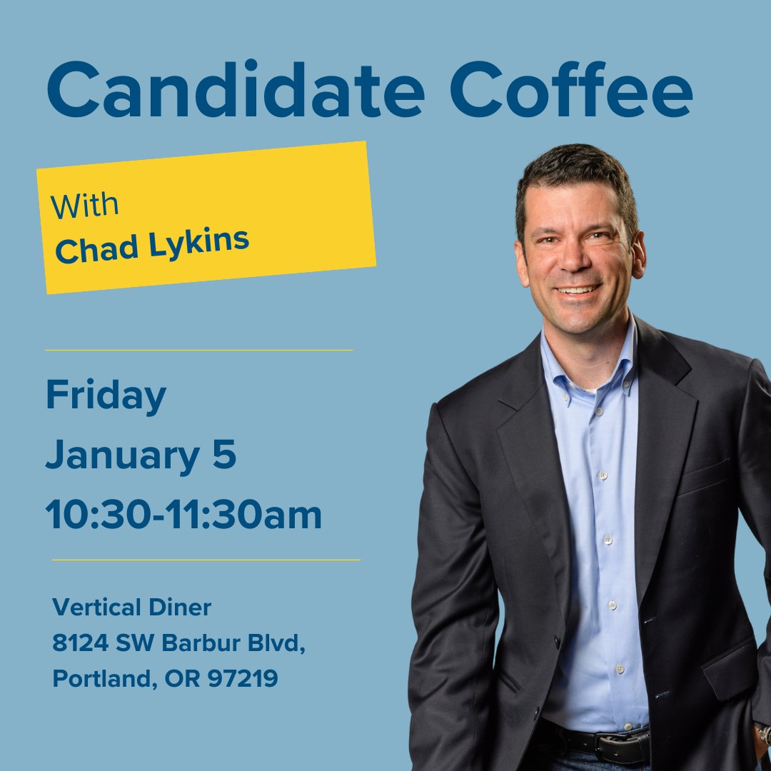 The first Candidate Coffee of 2024 is this Friday at Vertical Diner on Barbur Blvd☕️.

Join me as we feast on plant-based foods and evidence-based policy.