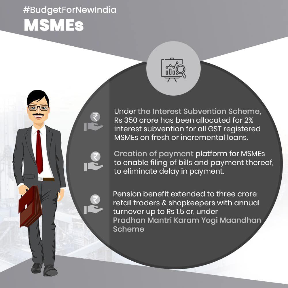 #BudgetforNewIndia - MSMEs

narendramodi.in/category/infog…

via NaMo App