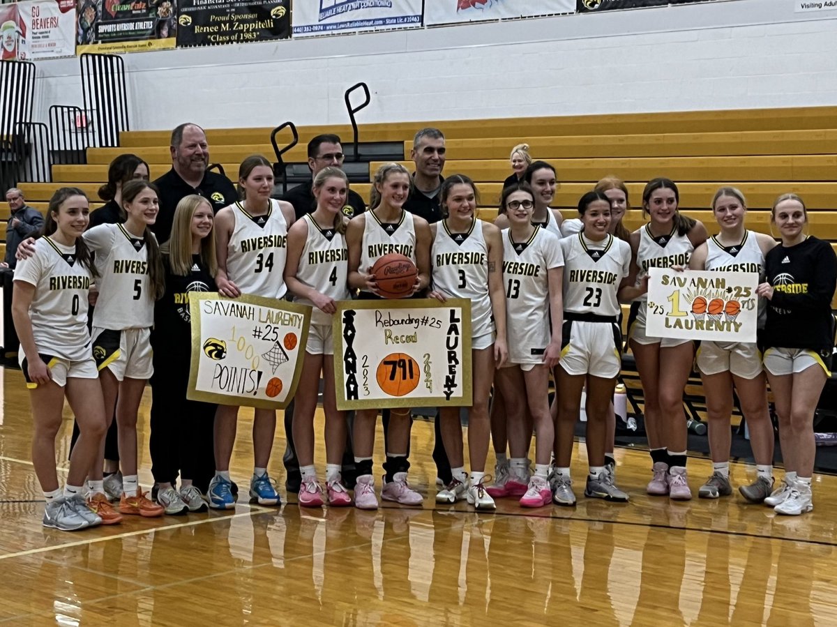 Courtside Club - Riverside HS Girls Basketball (@rhscourtsideclb) on Twitter photo Great team wins tonight by JV & Varsity! A big CONGRATULATIONS to <a href="/savanahlaurenty/">savanah</a> on not only hitting 1,000 points but also becoming the leading rebounder!! <a href="/BrianFulton34/">Coach Fulton</a> <a href="/RHS_beavers/">Riverside HS</a> <a href="/Riverside_athl/">Riverside Athletics</a> Great team wins tonight by JV & Varsity! A big CONGRATULATIONS to <a href="/savanahlaurenty/">savanah</a> on not only hitting 1,000 points but also becoming the leading rebounder!! <a href="/BrianFulton34/">Coach Fulton</a> <a href="/RHS_beavers/">Riverside HS</a> <a href="/Riverside_athl/">Riverside Athletics</a>