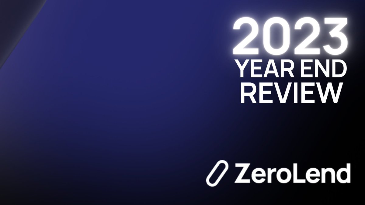🎬 Zerolend 2023 Yearly Review:
Our journey has begun and how…

Let’s take a look back at 2023!
From your eyes 👀

—
🐾 Taking baby steps: The birth of Zerolend

July 2023 marked the launch of ZeroLend.
Our journey began with a vision to revolutionize DeFi lending: