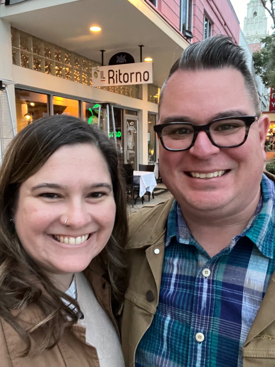 20 years ago today, these two crazy kids got married. Tonight, we enjoyed the best restaurant in the best state. <a href="/AngeWoodall/">Angie Woodall</a> Love you, babe!