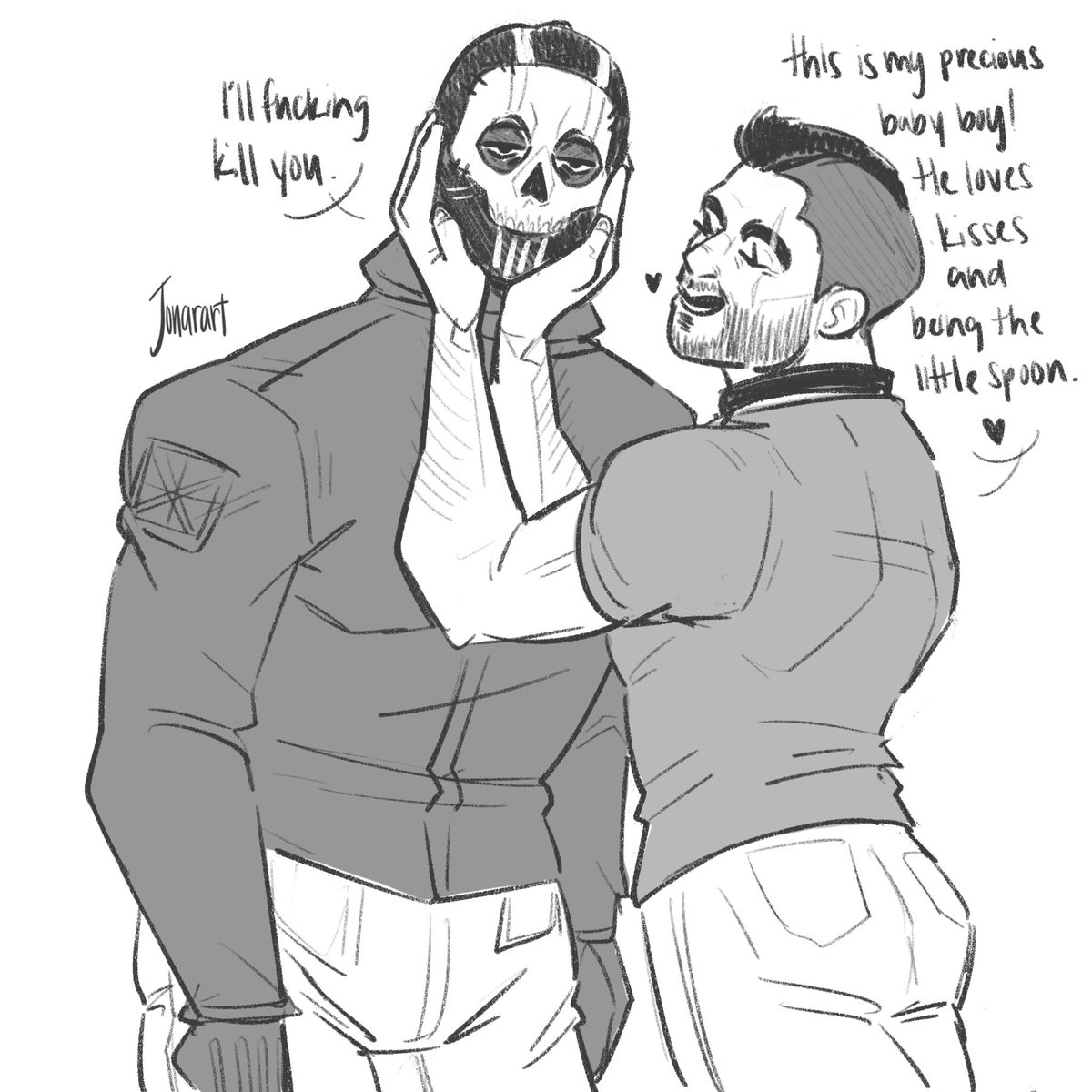 jonarart's tweet photo. It’s them 😔🧼💀🖤 #soapghost https://t.co/HDMtN2AY1C