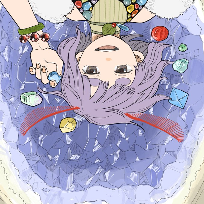 「lying upside-down」 illustration images(Latest)