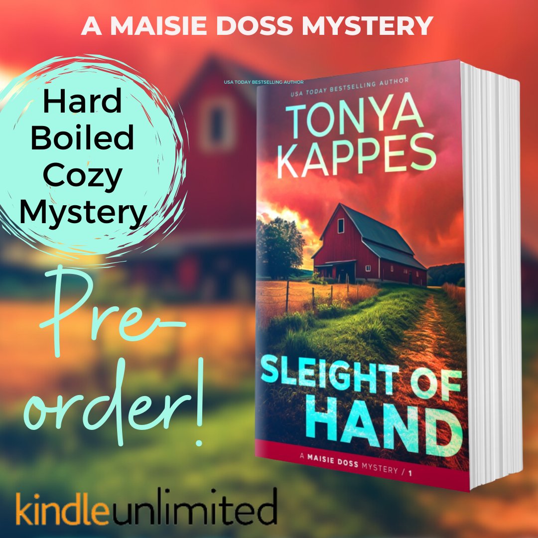 Tonya Kappes has the first book in a new cozy mystery series coming out this month. Sleight of Hand is scheduled for release on January 25th. You can bet that I have already pre-ordered my copy!

#tonyakappes