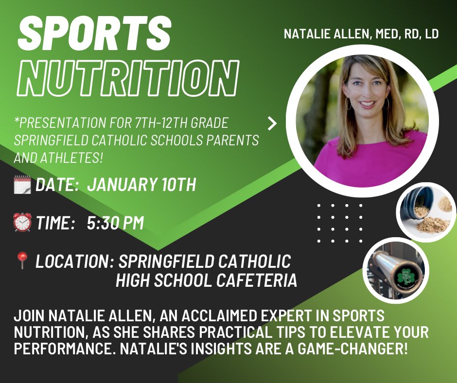 🏋️‍♀️ Elevate your performance with sports nutrition pro Natalie Allen! 🥦

20+ years of expertise! As a Clinical Associate Professor at Missouri State, she guides 400 student-athletes to peak performance. Don't miss out on this chance to learn from the best! 💪 #SportsNutrition 🍏