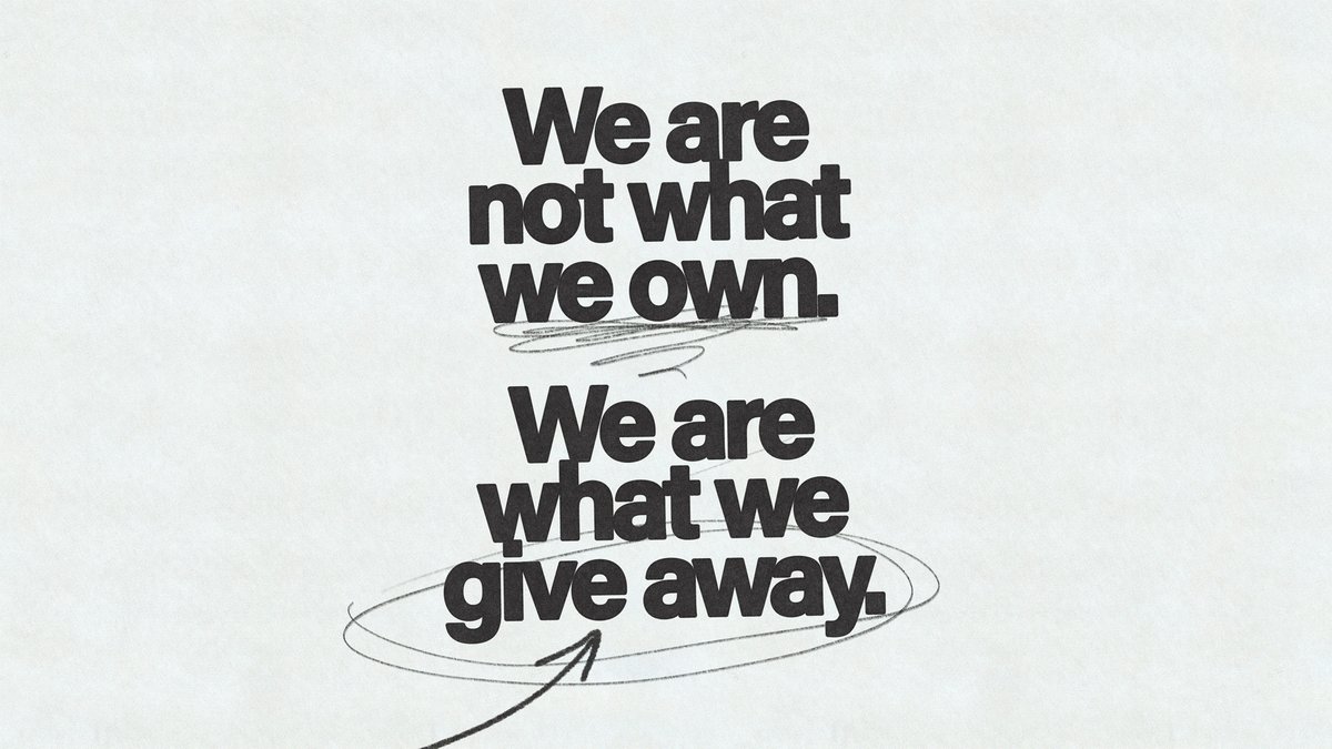God blesses us to be a blessing. It's our purpose on earth! To be the hands and feet of blessing from Jesus. To find out more why we give, go to  pathwaychurch.com/giving