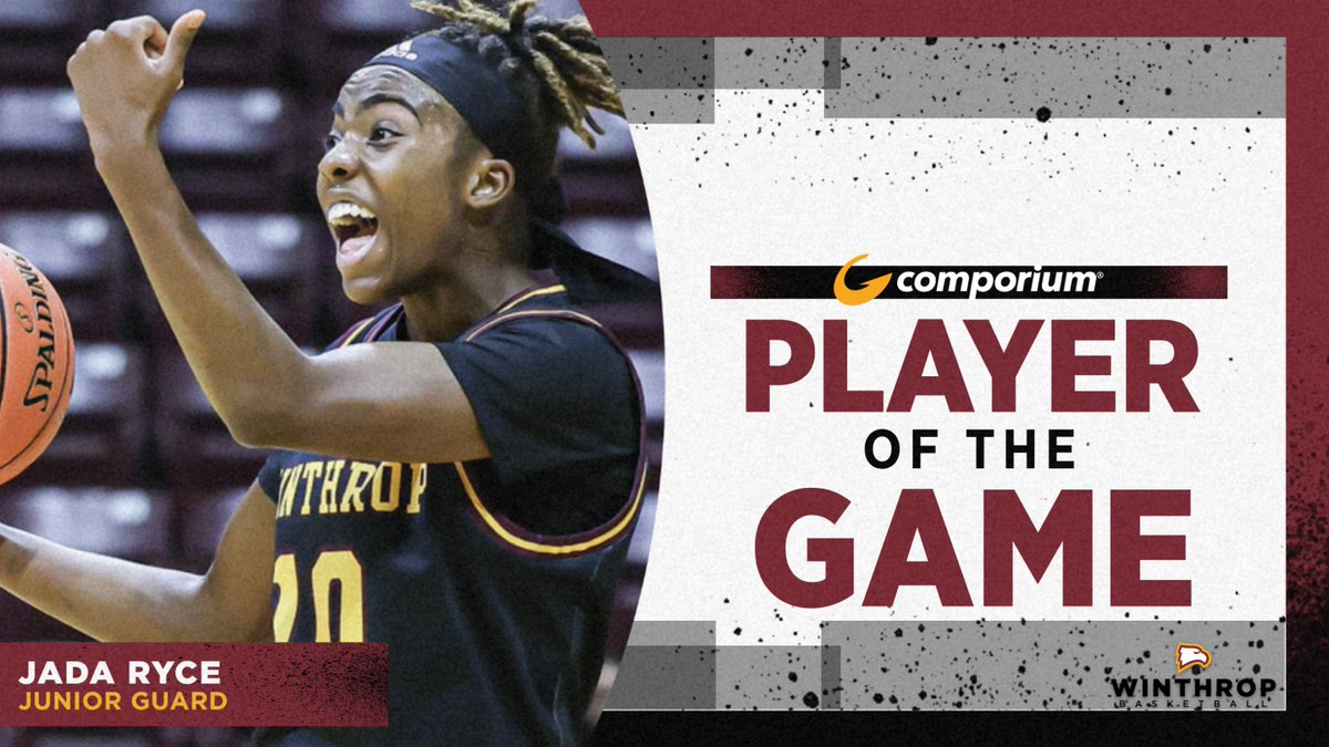 Jada Ryce is your <a href="/comporium/">Comporium</a> Player of the Game!!! She scored 21 points while making half of her shots from the field in 34 minutes of play!!!

#ROCKTHEHILL | #BigSouthWBB