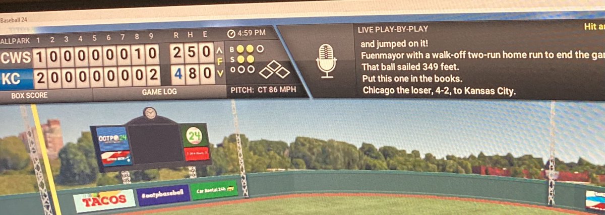 Scott_ZT's tweet photo. ⁦@FlannyMLB⁩ Balbino Fuenmayor just went to Dong Town to walk off a 2015 Spring Training replay in ⁦@ootpbaseball⁩ https://t.co/wzUpw3LVwj