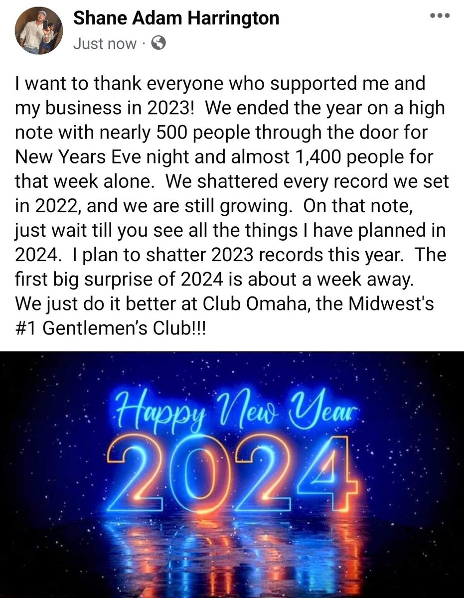 Clubomaha's tweet photo. A little message from the owner of Club Omaha... https://t.co/Z4gVnFhUwZ