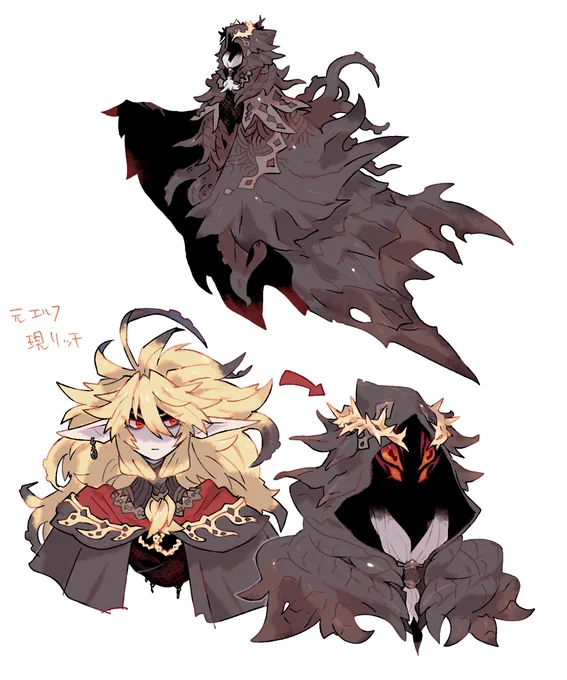 【OC】禁呪法のエルフ+再掲