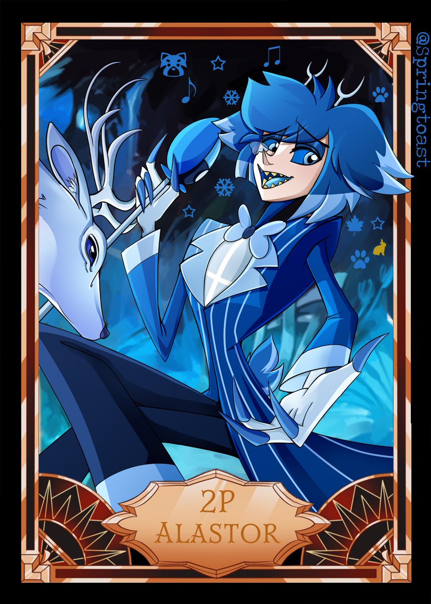 The rarest of the rarest trading Hazbin Hotel card is 2P Alastor