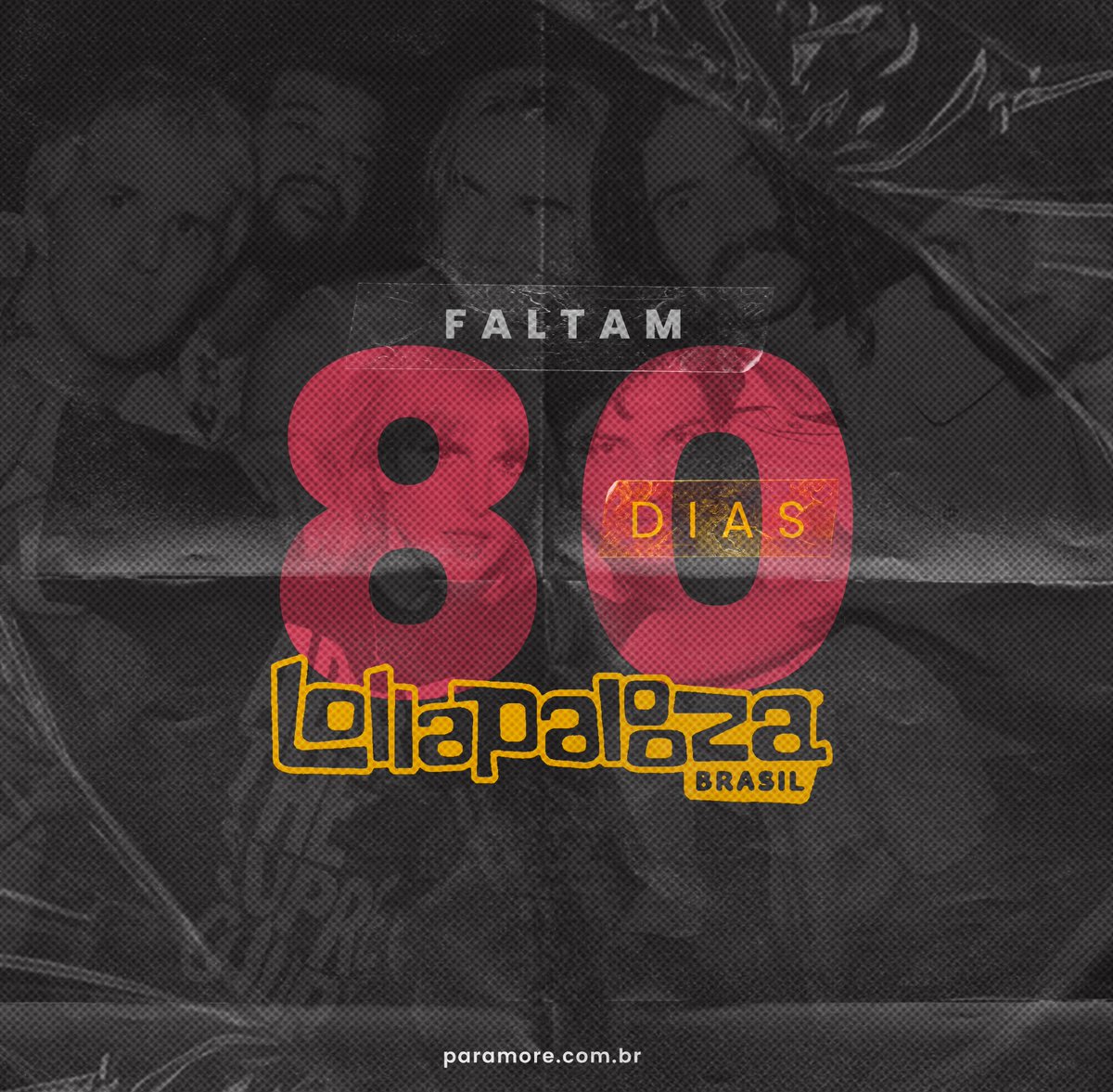paramorebrasil's tweet photo. 80 dias nos separam do show da nova era do Paramore no @lollapaloozabr 🔥🎉
Já garantiu o seu ingresso para curtir o evento mais aguardado de 2024???? 👀

Vale lembrar que já estamos acertando os últimos detalhes para garantir aquele transfer seguro pra vocês, em parceria com a AS Brasil 🚌 🤘