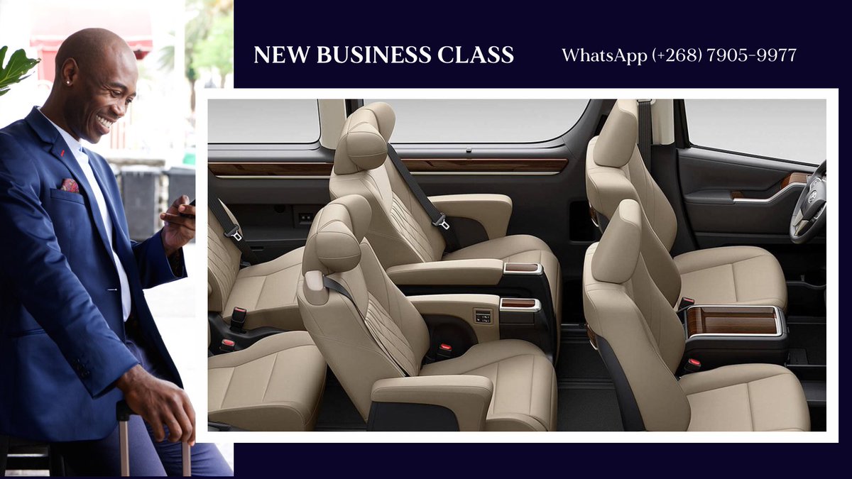 TransMagnific's tweet image. Have you tried the new TransMagnific Business Class? 

For a limited time special offer: On 11:00am voyage, book economy class and if business class seats still available get free upgrade to business class. 

Contact our travel agents today (+268)7905-9977