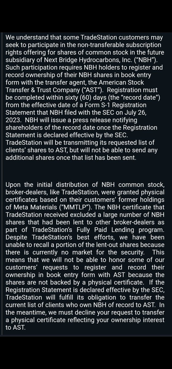 RareDealsHere's tweet photo. From a small # of accounts the $MMTLP community has verified a significant imbalance at @TradeStation. What would've happened on 12/9 &/or 12/12? According 2 Tradestation they would've attempted 2 recall the lent-out shares. Because of @FINRA there was no market 2 do so! @SECGov https://t.co/FmTMzApXTz