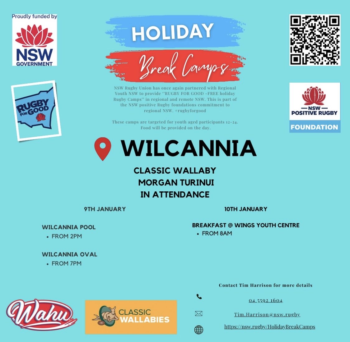 #RugbyForGood Wilcannia Holiday Break Camp ⁦<a href="/ClassicWallaby/">Classic Wallabies</a>⁩ ⁦<a href="/MorganTurinui/">Morgan Turinui</a>⁩