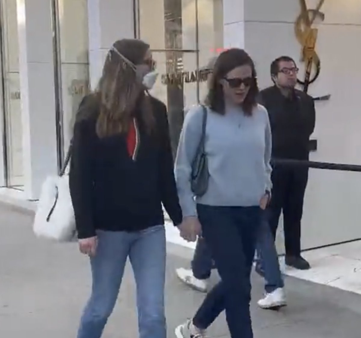 Beverly Hills - Jennifer Garner's 18 year old daughter was spotted today donning a sweatshirt featuring a watermelon, a fruit repurposed to represent the challenges of the Palestinian people. The symbol erases the entire country of Israel.