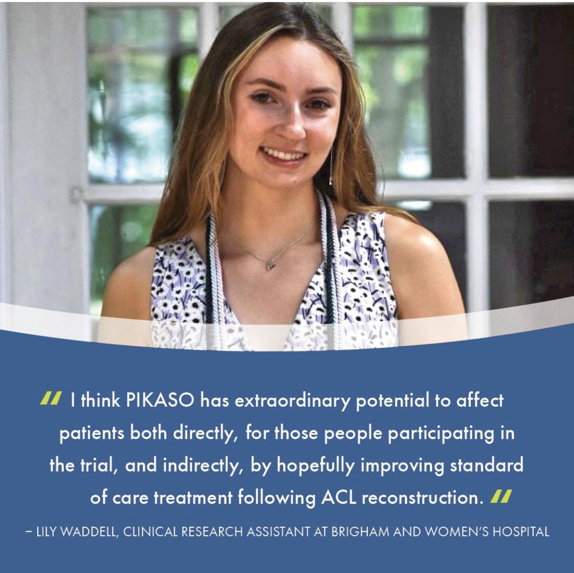Jason Kim (@jasonkimaf) on Twitter photo The amazing Lily Waddell of <a href="/OrACORe_BWH/">OrACORe</a> profiled for her work in #osteoarthritis and the <a href="/ArthritisFdn/">Arthritis Foundation</a> sponsored PIKASO Trial studying metformin in knees at risk of PTOA.
Read her Q&A here! bit.ly/3TFtF4d The amazing Lily Waddell of <a href="/OrACORe_BWH/">OrACORe</a> profiled for her work in #osteoarthritis and the <a href="/ArthritisFdn/">Arthritis Foundation</a> sponsored PIKASO Trial studying metformin in knees at risk of PTOA.
Read her Q&A here! bit.ly/3TFtF4d