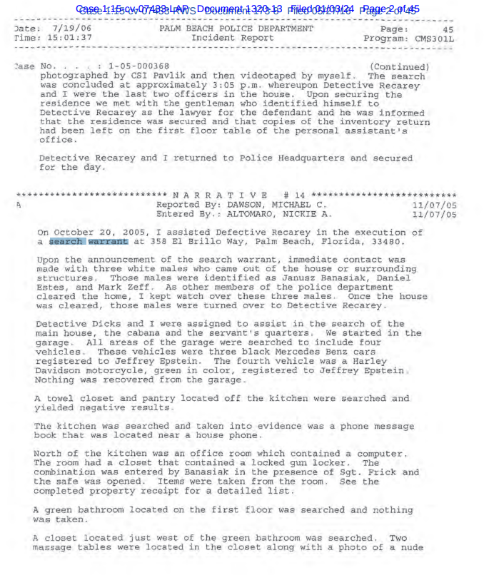 MarioNawfal's tweet photo. 🚨 EPSTEIN DOCS BREAK DOWN SEARCH WARRANT EVENTS https://t.co/ewxF7BXT0t