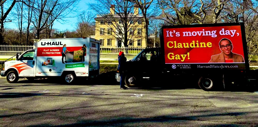 WHITES ONLY? This sign “It’s moving day, #ClaudineGay !“ is not only about gloating over the ouster of a “diversity hire.” It’s meant to be a 2024 “Whites Only” sign to make Harvard & higher education toxic for people of color and women. It. Won’t. Work. #DEI #Diversity