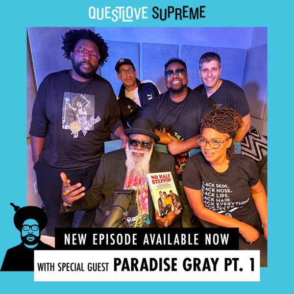 koerod's tweet photo. What a great way to start the new year! The latest episode of the popular Questlove Supreme podcast is with non other than our brother, Paradise Gray of X-Clan and Latin Quarter fame. Listen to Part 1 now on Spotify and iHeartRadio podcasts!

#questlovesupreme #paradisegray #LQ https://t.co/5F2LAEuESl