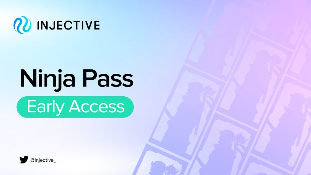 🎉CryptoTelugu x @Injective_ 🥷Ninja pass Giveaway 🎫x1 🎟️Ninja pass is official SBT from Injective, get access to WL,Airdrop 🪂etc To enter 1⃣Follow @CryptoTeluguO @Injectivein @Injective_ 2️⃣Like,Rt,Tag 3frens 📃Fill- forms.gle/WbqsBxiTLTJnGA… ⏰Ends- 25Dec 5PMIST 💙Like 🔁RT