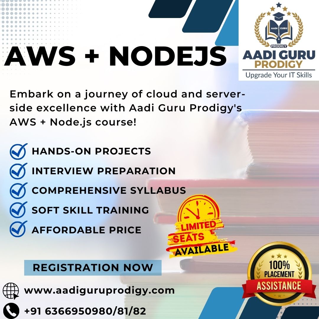 🚀 Master AWS + Node.js Development with Aadi Guru Prodigy's Comprehensive Course! Elevate Your Cloud and Server-Side Skills. 'Embark on a journey of cloud and server-side excellence with Aadi Guru Prodigy's AWS + Node.js course!#awssensecertification #course #program #aws #awsom