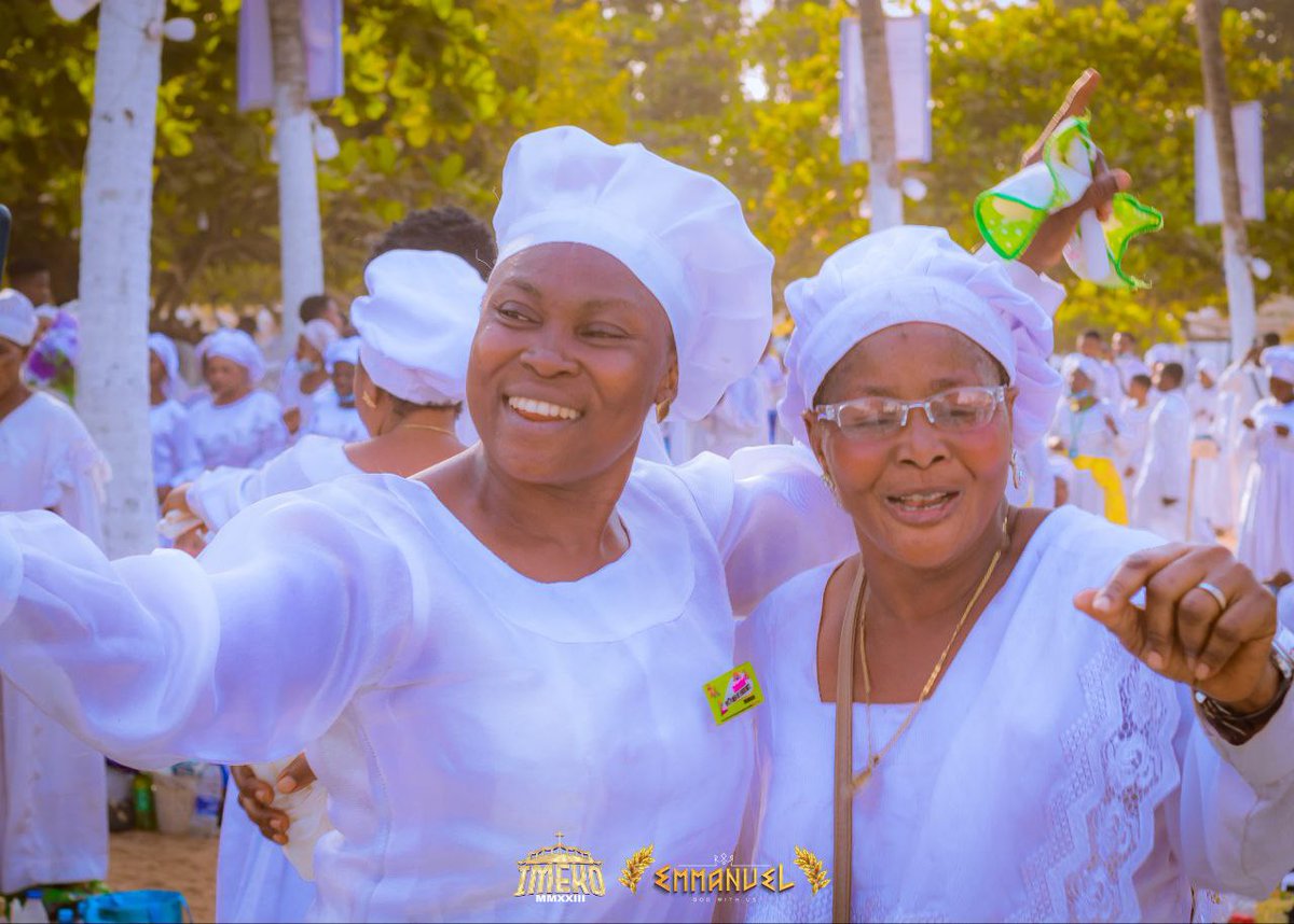 Thanksgiving Time.
'But thanks be to God, who gives us the victory through Lord Jesus Christ.' —1 Corin 15:57

Moment of Thanksgiving in the Holy-Land at the ongoing annual Imeko Convocation 2023.
#Imeko2023 #Omocele #CelestialChurchOfChrist #weintheccc