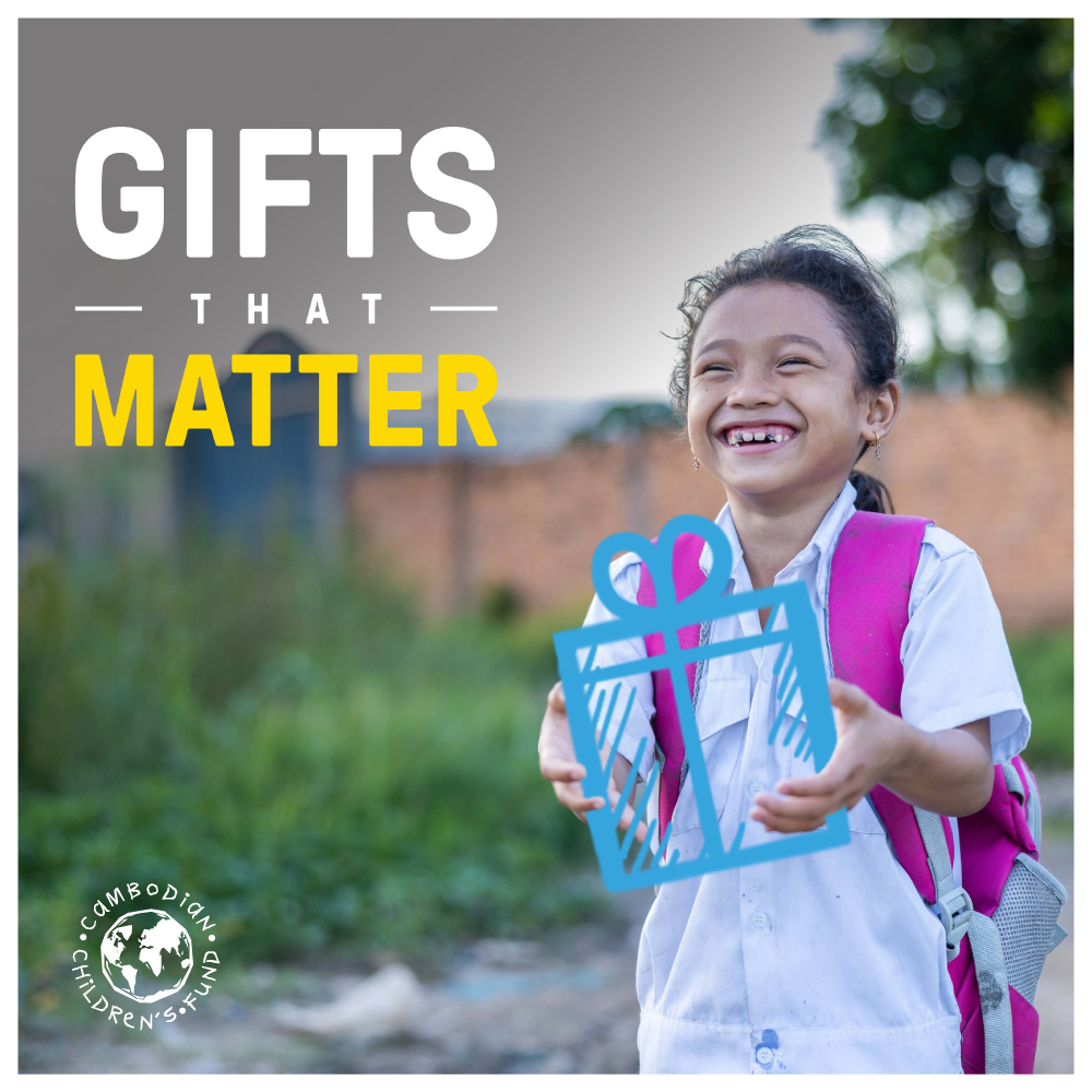 There's no time like the present to give a Gift That Matters. ccf-gifts-that-matter.raisely.com #GiftsThatMatter #giveback #Education #CCF #Donate